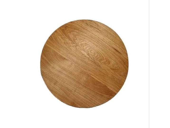WESTTREE Tischplatte rund in Eiche massiv, geölt, 4cm stark, runde Holzplatte, Eiche Platte (Durchmesser 70cm)