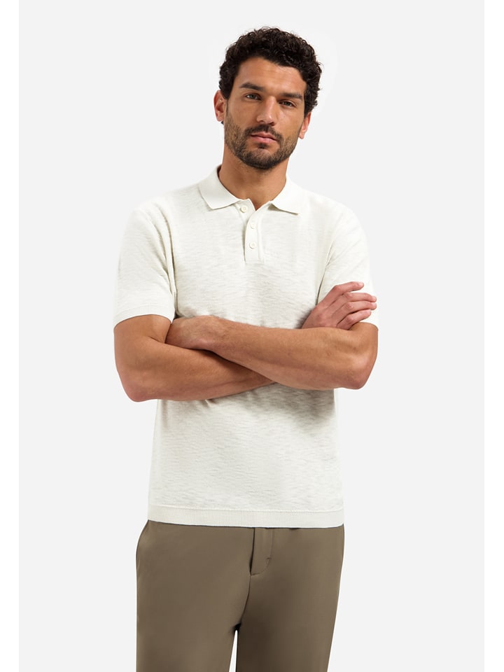 No Excess Poloshirt in Creme - M