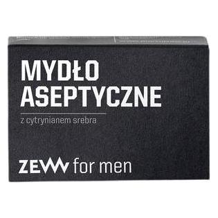 ZEW for men Natürliche antiseptische Seife für Hände, Körper und Gesicht mit Silbercitrat und Birkholzkohle (Hartseife) (54256910)