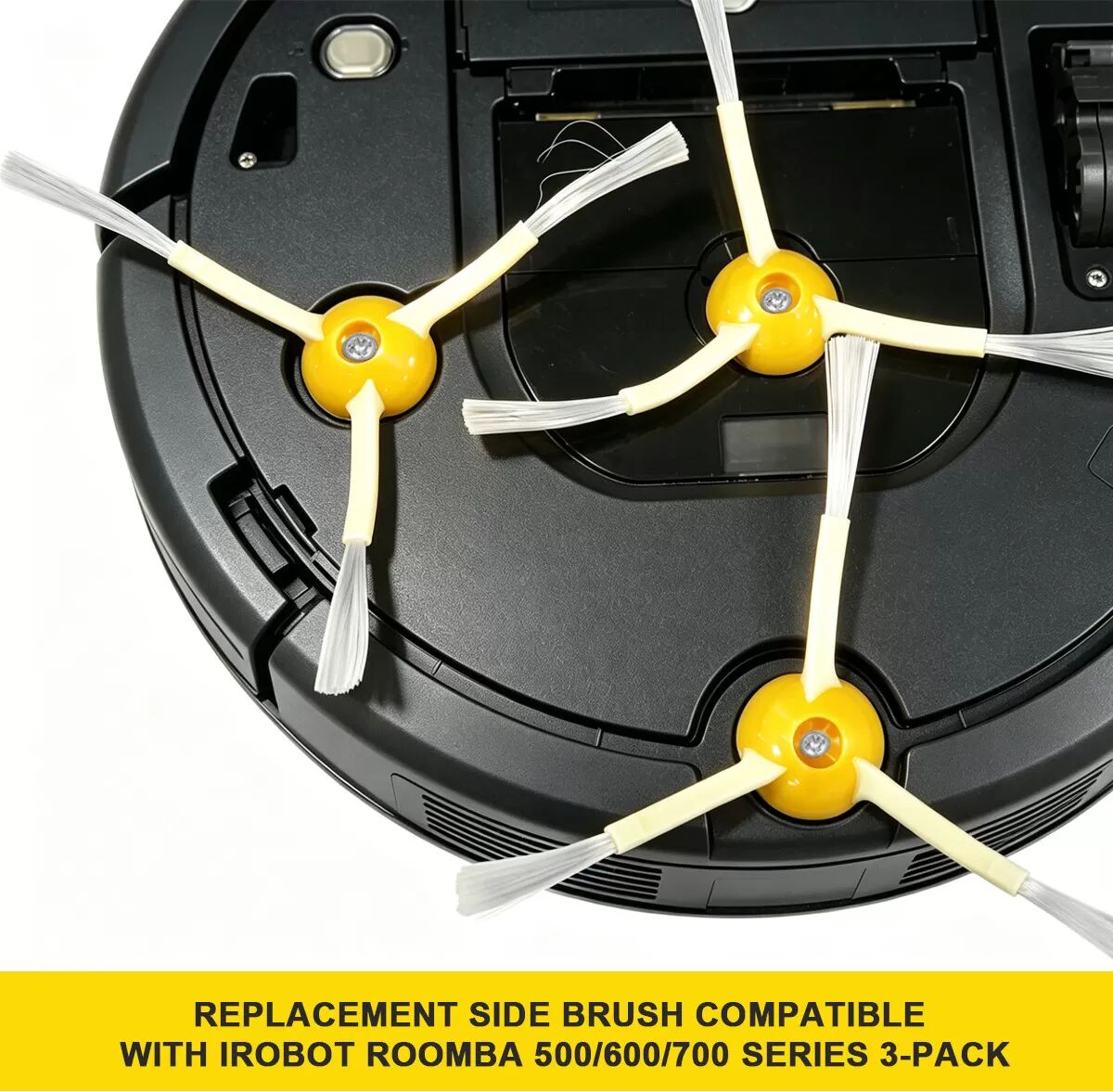 INF 3er-Pack Seitenbürsten für iRobot Roomba 500/600/700 Serie