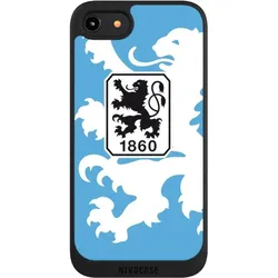 Nivocase Handyhülle für Apple iPhone 7 Hülle NIVOpure Case Schwarz Offizielles Lizenzprodukt TSV 1860 (Apple iPhone 7), Smartphone Hülle, Schwarz