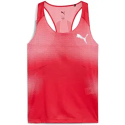 Puma, Damen, Sportshirt, W Cross The Line Ultraspun Singlet (S), Rot