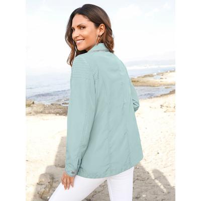 Parka INSPIRATIONEN, Damen, Gr. 44, grün (jadegrün), 100% Polyester, unifarben, Jacken Parka