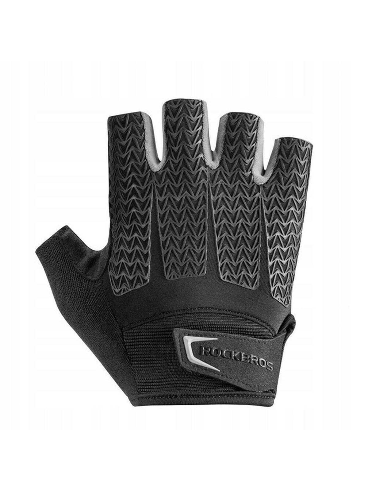 Rockbros S169BGR XXL cycling gloves with gel inserts - gray