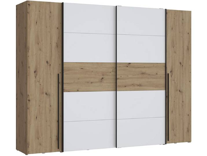 Schrank mit beiden Türarten SIENA artisan eiche 4 Türen