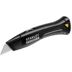 STANLEY FATMAX Universalmesser mit feststehender Klinge, schwarz, inklusive Kunststoffköcher, zwei Trapezklingen und einer Hakenklinge - FMHT10500-0