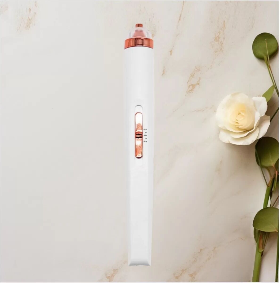 INF Flawless stylo perceuse à ongles électrique 5-en-1 à LED - Polisseuse rechargeable sans fil pour ongles Blanc