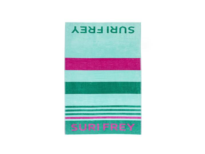 Strandtuch SURI FREY Strandtuch SFY Freyday Gr. XXL, grün (grün, kombi 939), 1 Stk., Obermaterial: 100% Baumwolle CO., Handtücher, Strandtuch