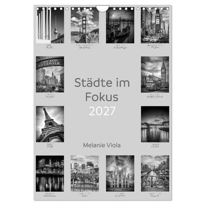 Städte im Fokus (Wandkalender 2027 DIN A4 hoch), CALVENDO Monatskalender