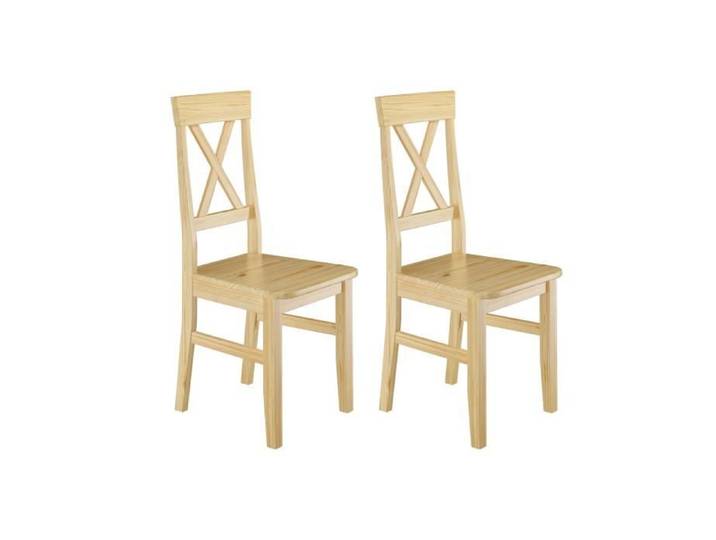 2 chaises de cuisine chaise de salle à manger chaise en pin massif naturel 90.71-23-D