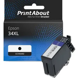 Druckerpatrone kompatibel mit Epson 34XL (C13T34714010) - Schwarz - Hohe Kapazität