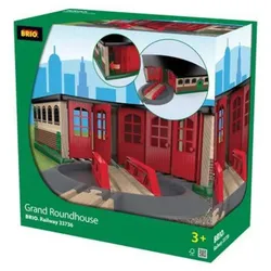 BRIO 63373600 BRIO World - Großer Ringlokschuppen