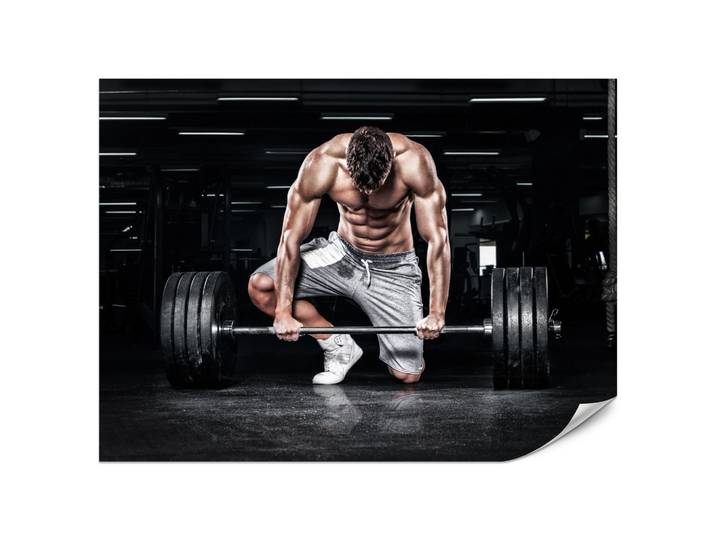 FOTOTAPETE Muskulöser Mann Fitnessstudio Training Sport 200x140