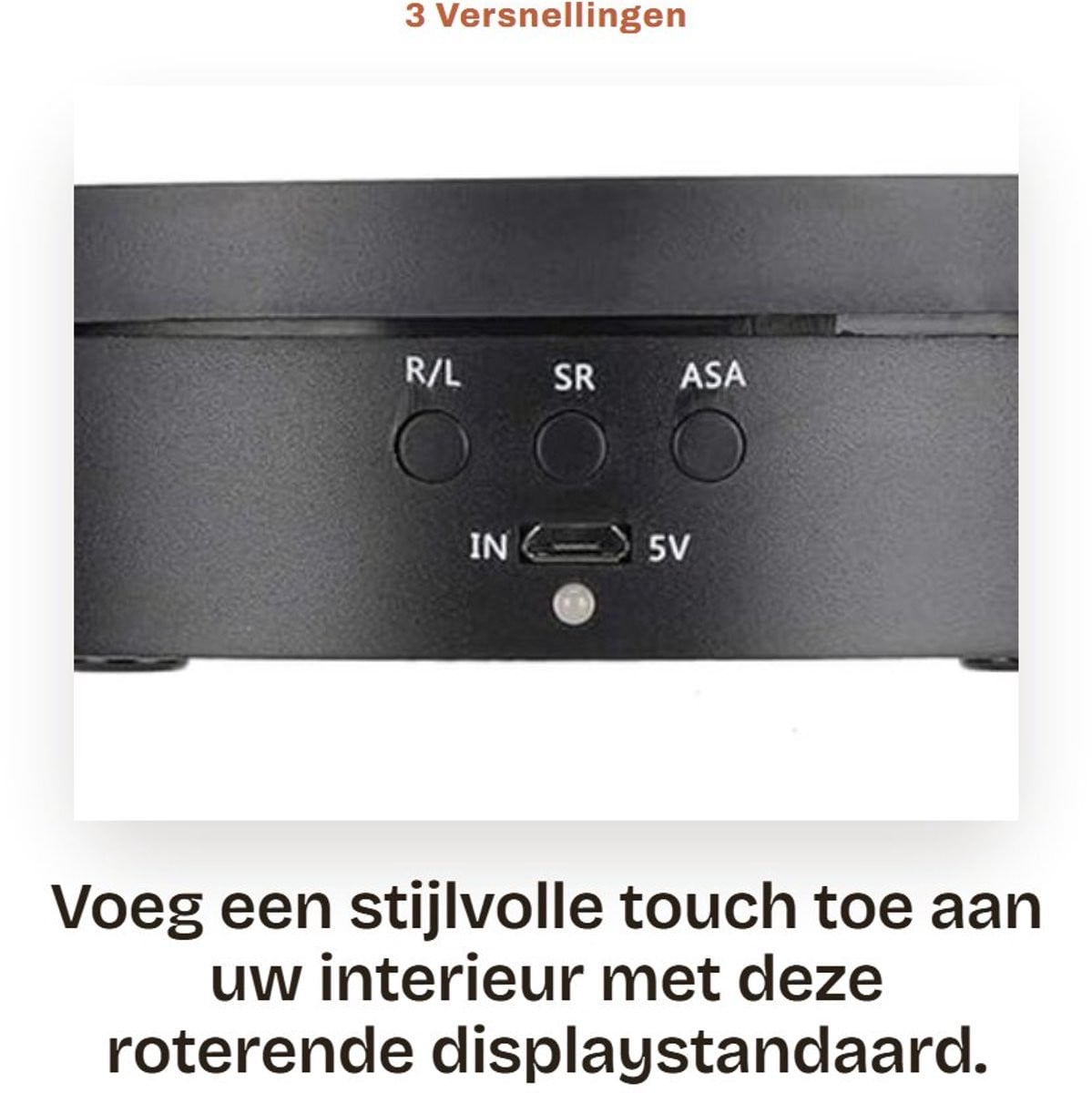 Dailygoods Spiegeldisplay met 360 graden rotatie voor sieraden en horloges