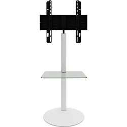 TV-Rack Cirla Klar/Weiß
