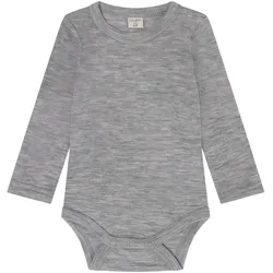 CeLaVi Body langarm Merinowolle, grau, 70