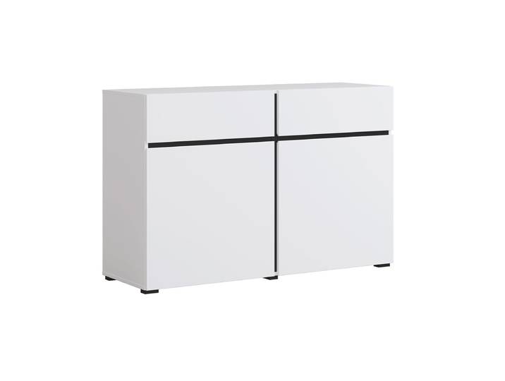 Buffet 2 portes 2 tiroirs Lilia Blanc