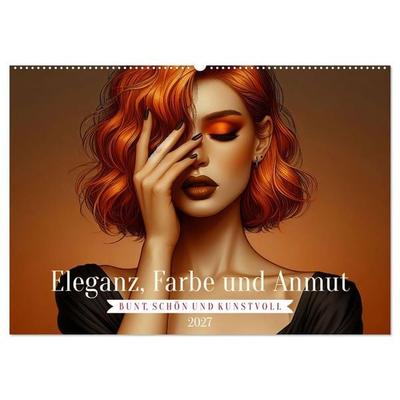 Eleganz, Farbe und Anmut (Wandkalender 2027 DIN A2 quer), CALVENDO Monatskalender