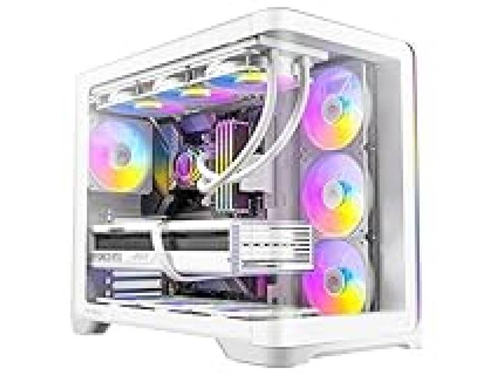 Antec C5 Curve ARGB, 4 ventilateurs ARGB PWM de 120 mm inclus, jusqu'à 10 ventilateurs simultanément, port de type C 3.2 Gen 2, panneaux avant et latéraux en verre trempé incurvé, support de radiateur