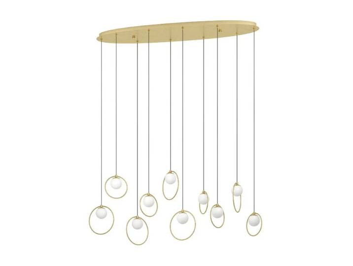 Eglo Pendelleuchte Portocolom, LED, aus Opalglas, Esstischlampe