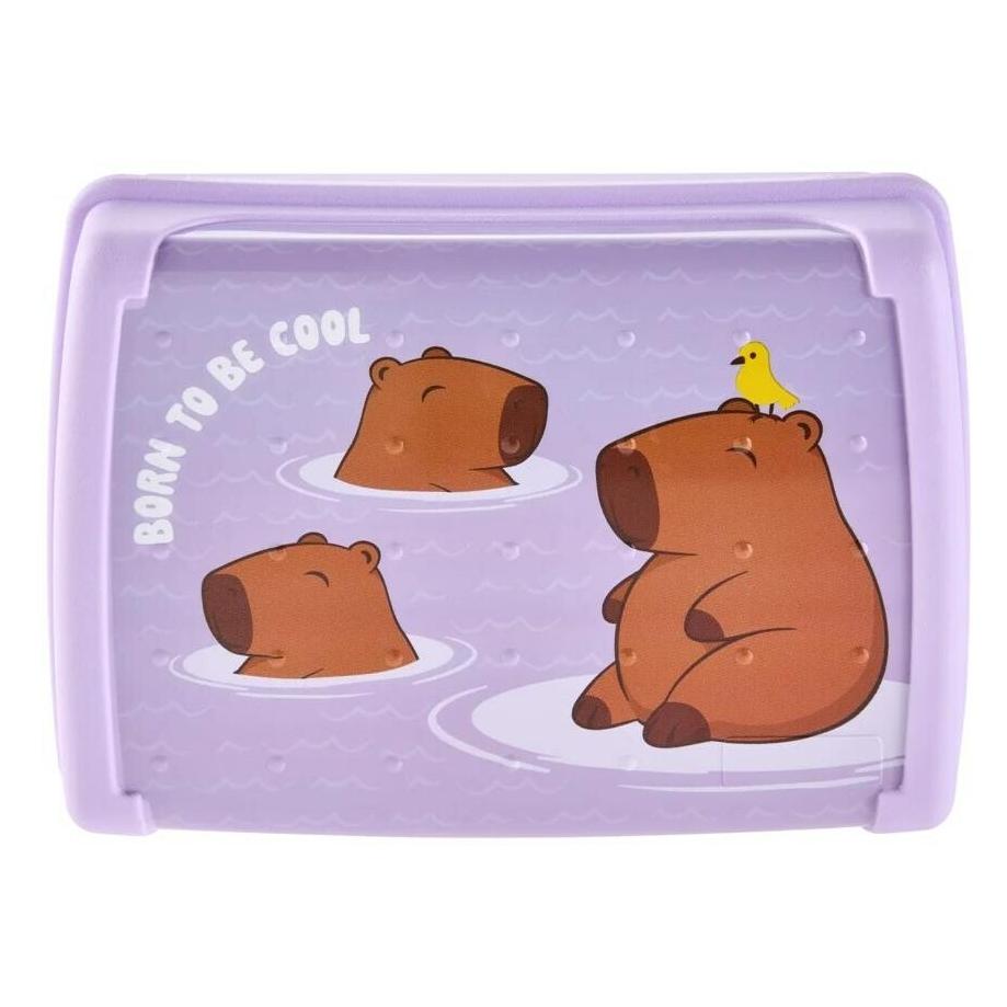 keeeper Brotdose carla midi capybara, 1,0 L, soft purple Deco-Click-Box midi, PP, praktischer Verschluss (1069852533700)