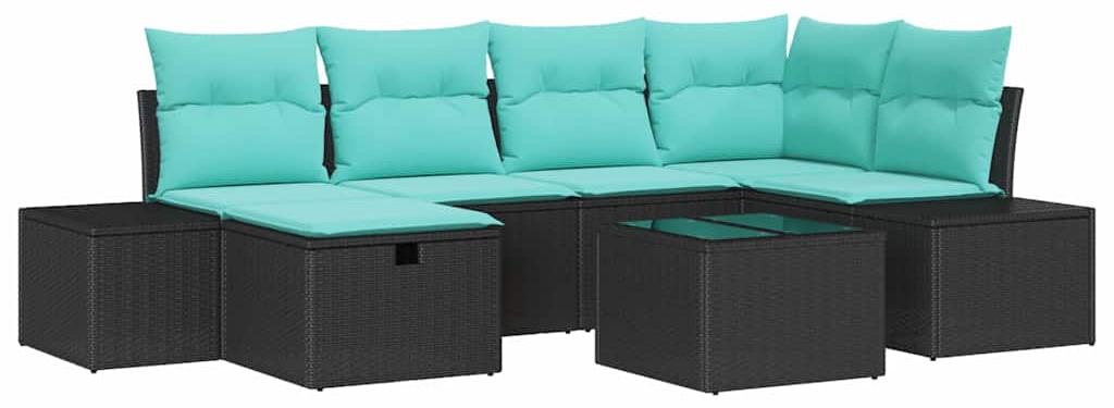 vidaXL Sofa Set 3 stk. Poly-Rattan