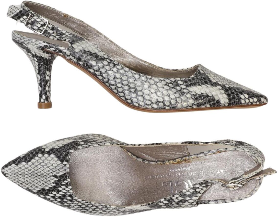 AGL Attilio Giusti Leombruni Damen Sandalen, Grau, Gr. EU 36, Leder - Second Hand