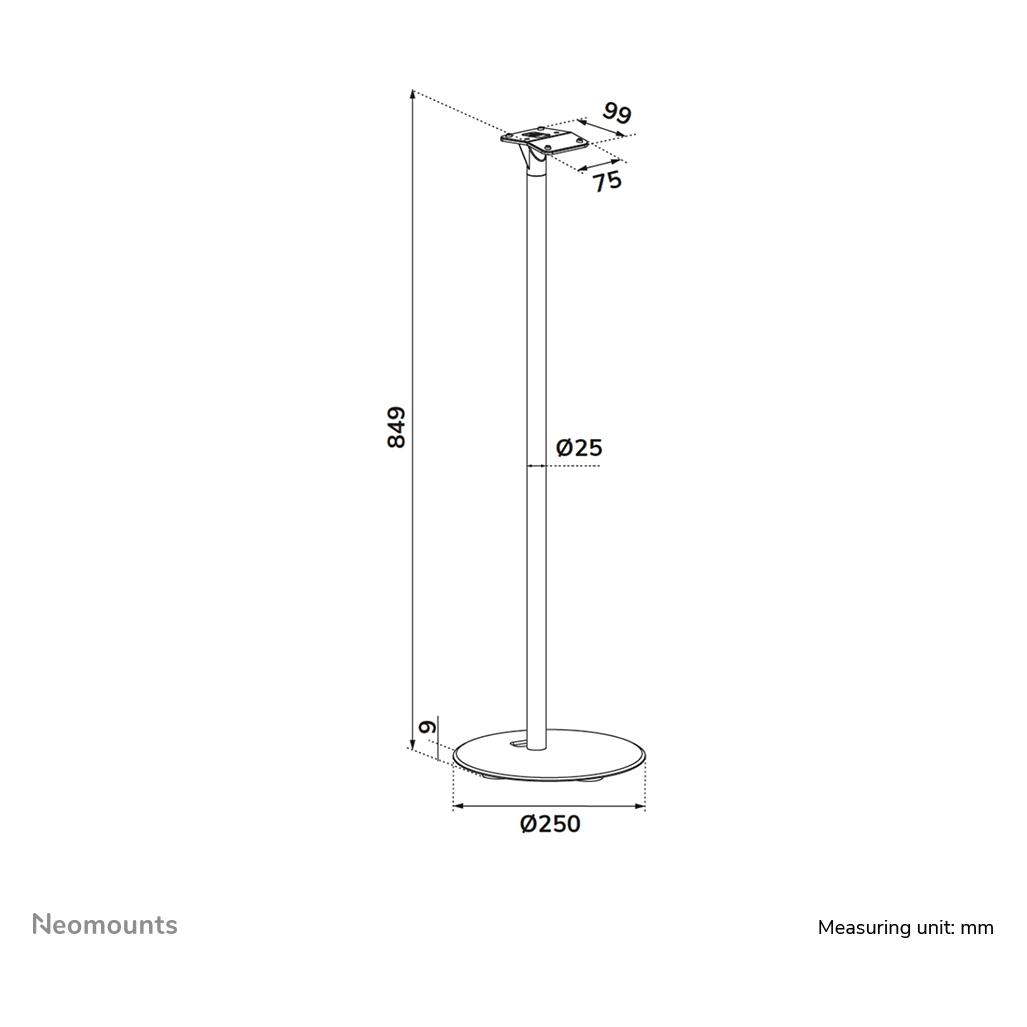 Neomounts Speaker stand for Sonos Era 30 (Ständer, Nicht beweglich) (FL45-723BL1)