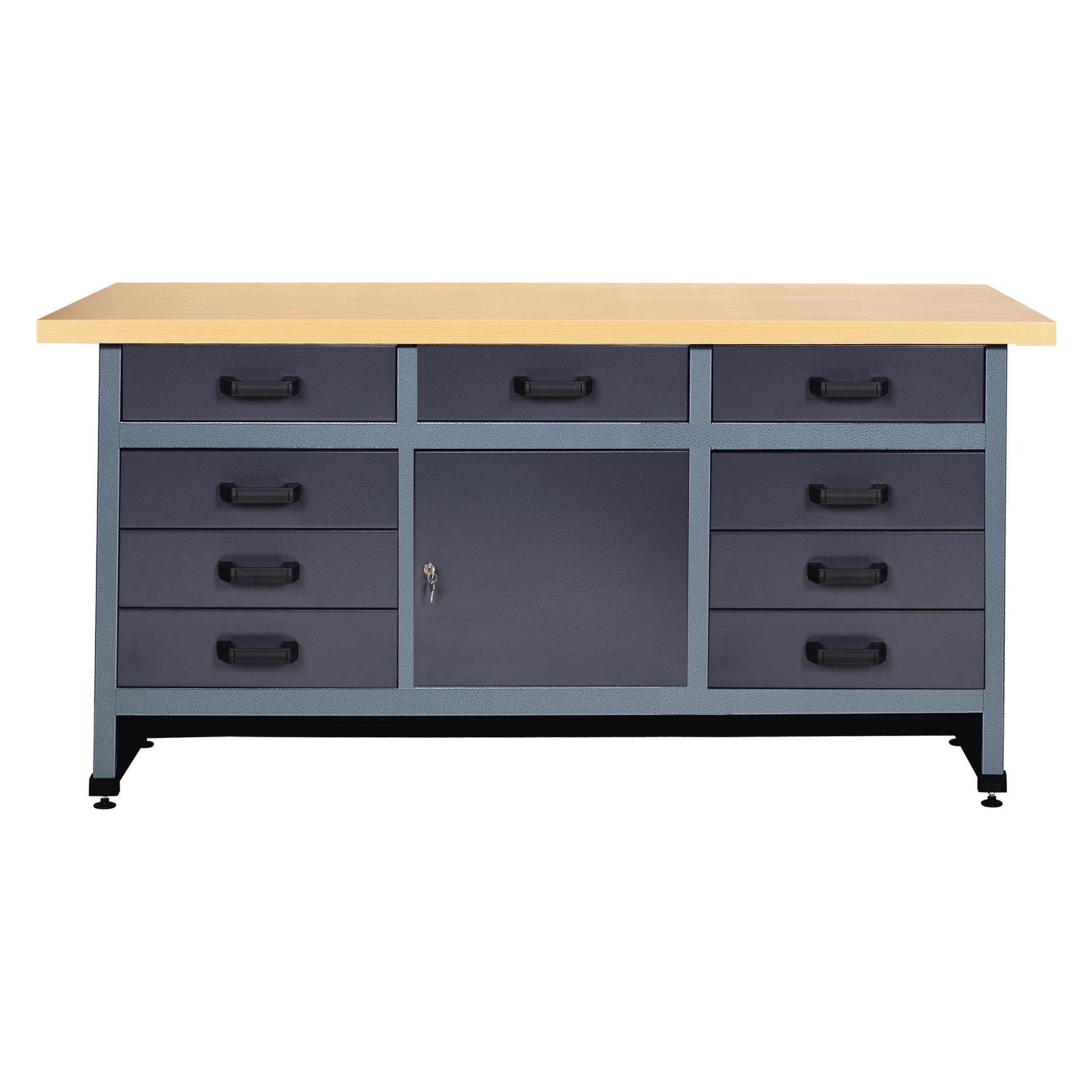 Brand Werkbank 1700x600x840mm 9 Schubladen (60 cm, 170 cm) (19870)