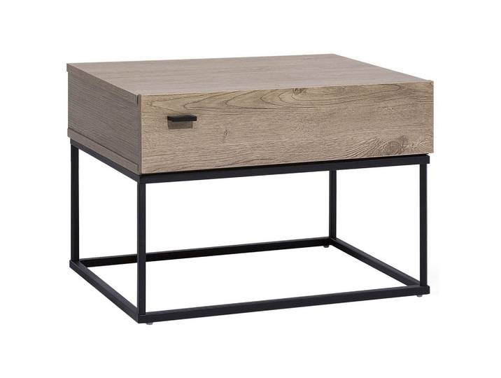 NACHTTISCH dunkler Holzfarbton rechteckig 41/55 cm Cairo