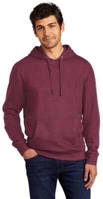 District DT6100 V.I.T. Fleece Hoodie in Plum size 2XL   Cotton/Polyester Blend