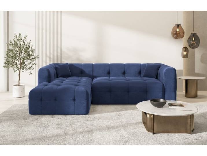 Couch Sevilla L-Form in Stoff