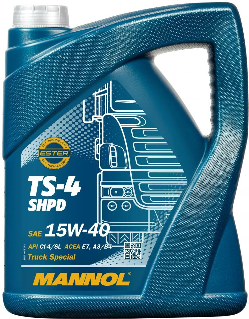 Sct - Mannol Motoröl Mannol Ts-4 Shpd 15w-40 Extra [5l] Mn7104-5 5l