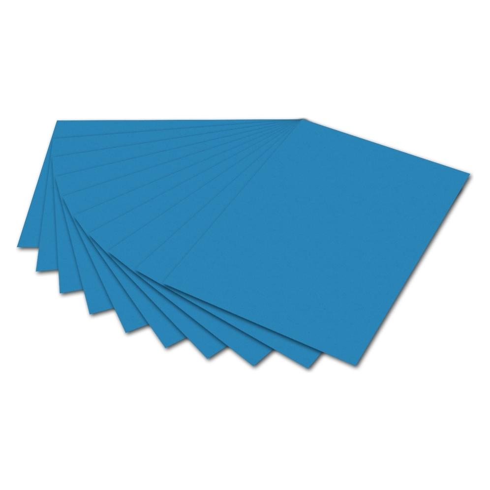 Folia Tonpapier, DIN A4, 130 g/qm, mittelblau (130 g/m²) (6434)