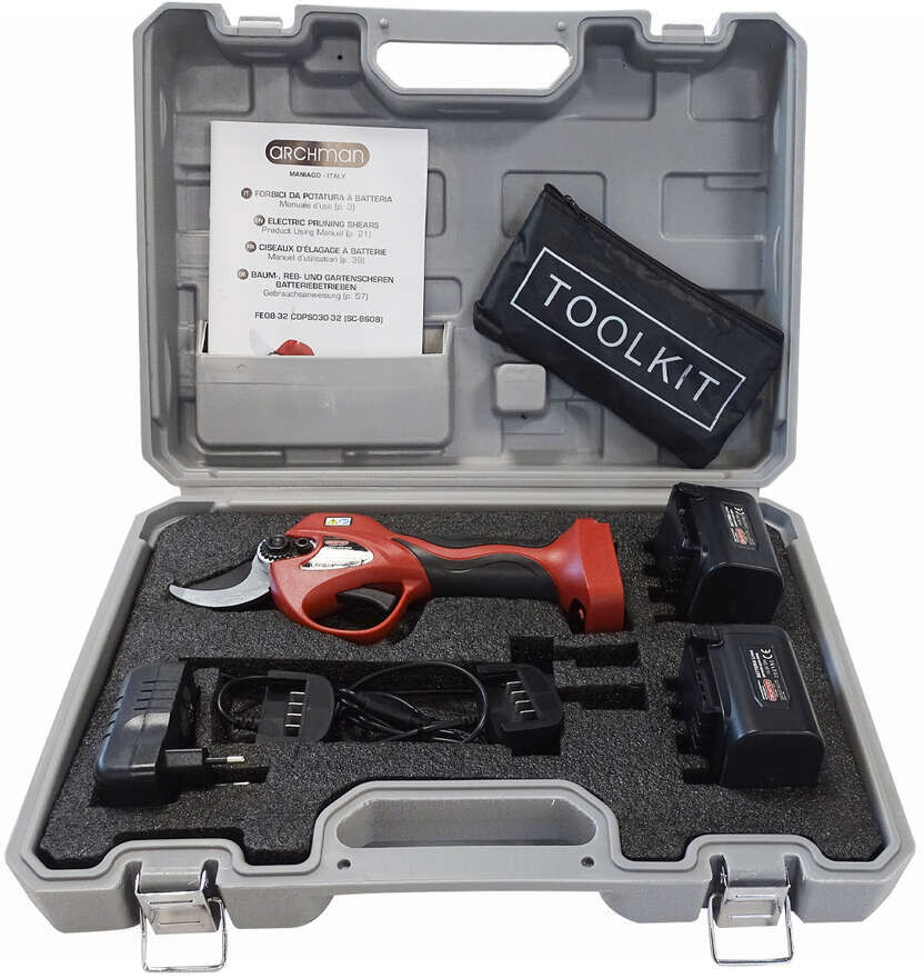 Archman FE08-32 sécateur électrique sans fil avec 2 batterie