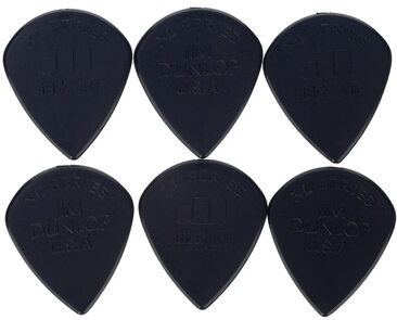 Dunlop Plectrums Jazz III XL Black Schwarz