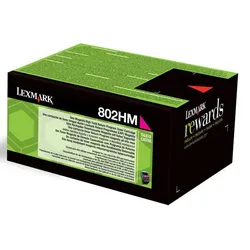 Lexmark Original 802HM Toner magenta 3.000 Seiten (80C2HM0) für CX410e/de/dte, CX510de/dhe/dthe