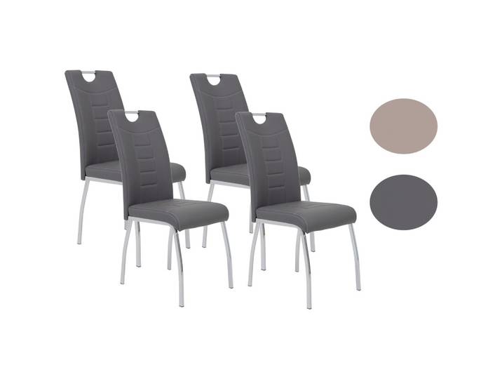 StuhL-Set Andrea Grau 4er-Set