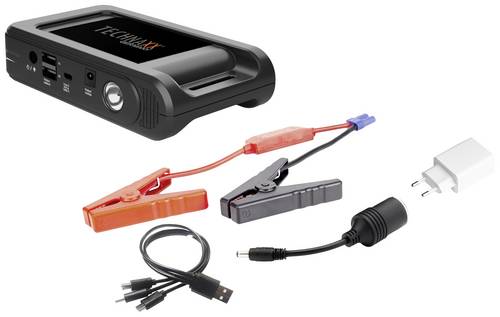 Technaxx Schnellstartsystem TX-218 5030 Starthilfestrom (12 V)=350A Kompressor, Elektronikschutz, Arbeitsleuchte, Verpolungs-