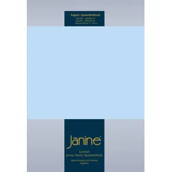 Janine Topper Spannbetttuch Elastic-Jersey 5001 hellblau 200x200 cm