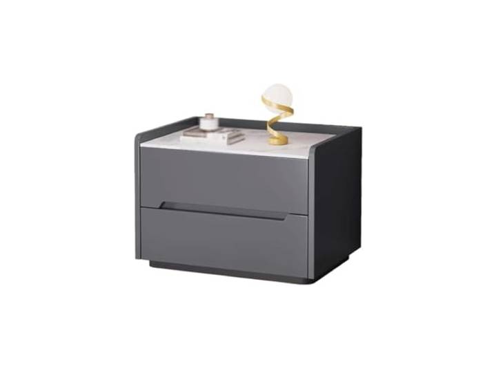 YCCHAH Bett mit Stauraum Vollständiger Nachttisch Aus Massivem Holz, Einfacher Schiefer, Hauptschlafzimmerhaus, Kompletter Desktop