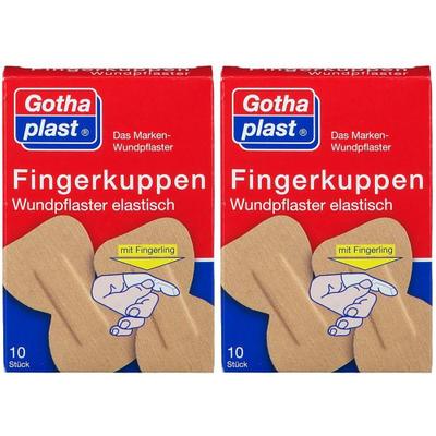 Gothaplast Fingerkuppenwundpfl.ela.2 Gr.m.Fingerl. 2x 2x10 St Pflaster