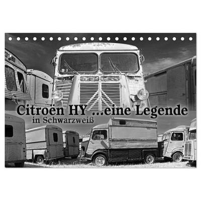 Citroën HY eine Legende in Schwarzweiß (Tischkalender 2026 DIN A5 quer), CALVENDO Monatskalender