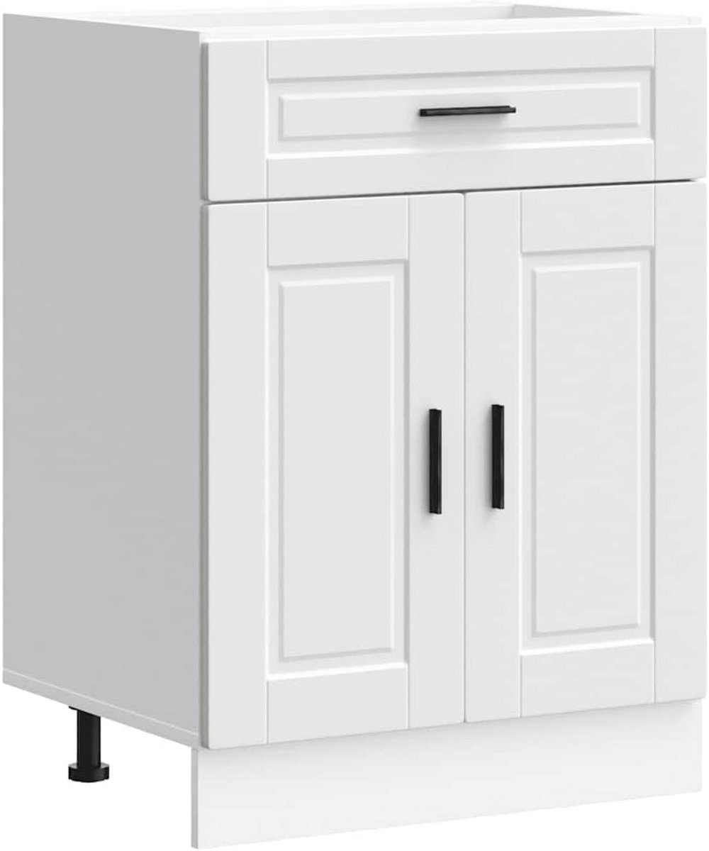 Keuken onderkast met lade van wit bewerkt MDF