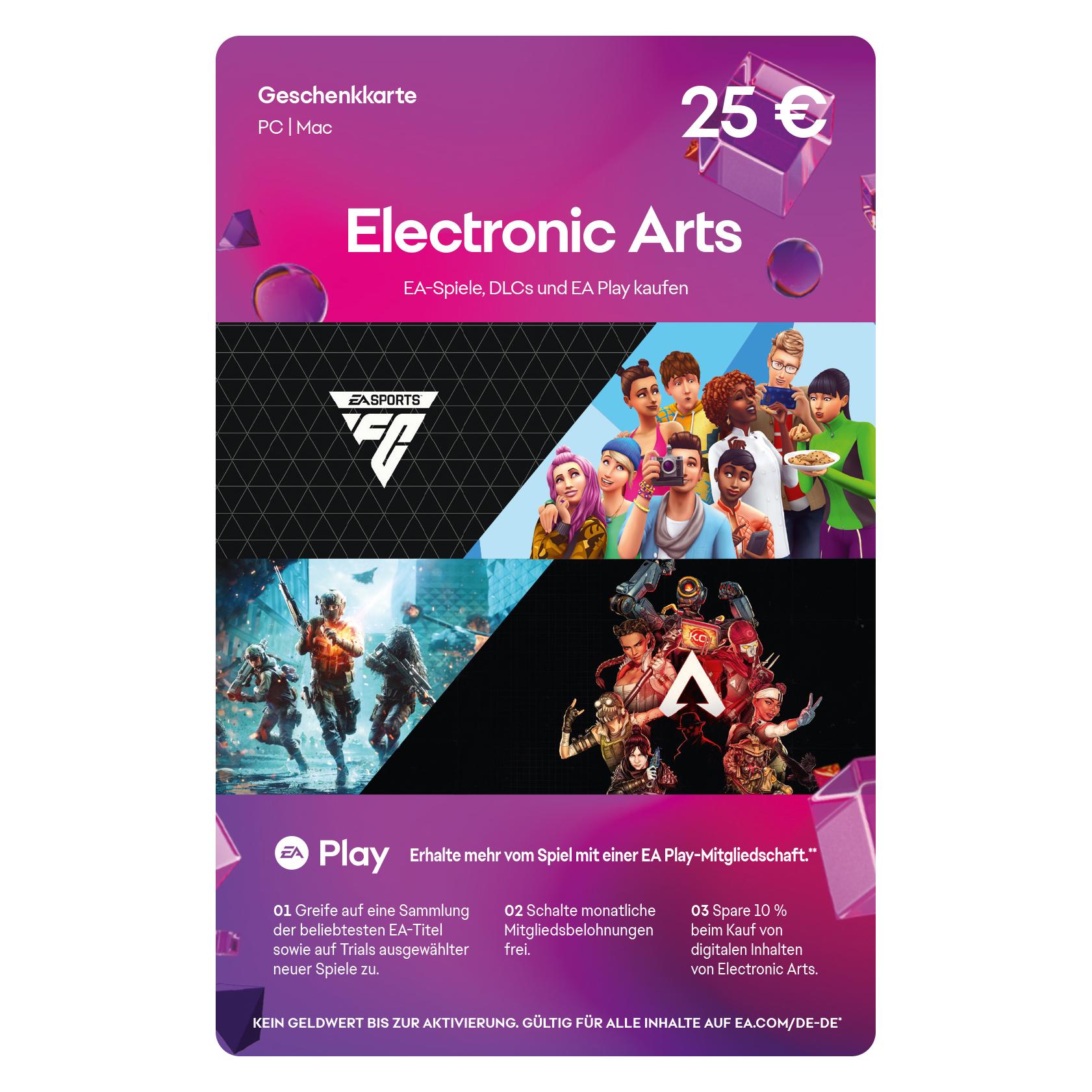 EA Games Guthabenkarte 25€ (25 EUR) (EA25)