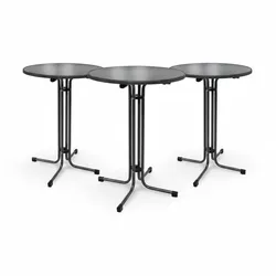 STEHTISCH Bellini Ø70xH110cm Schwarz (3tlg)