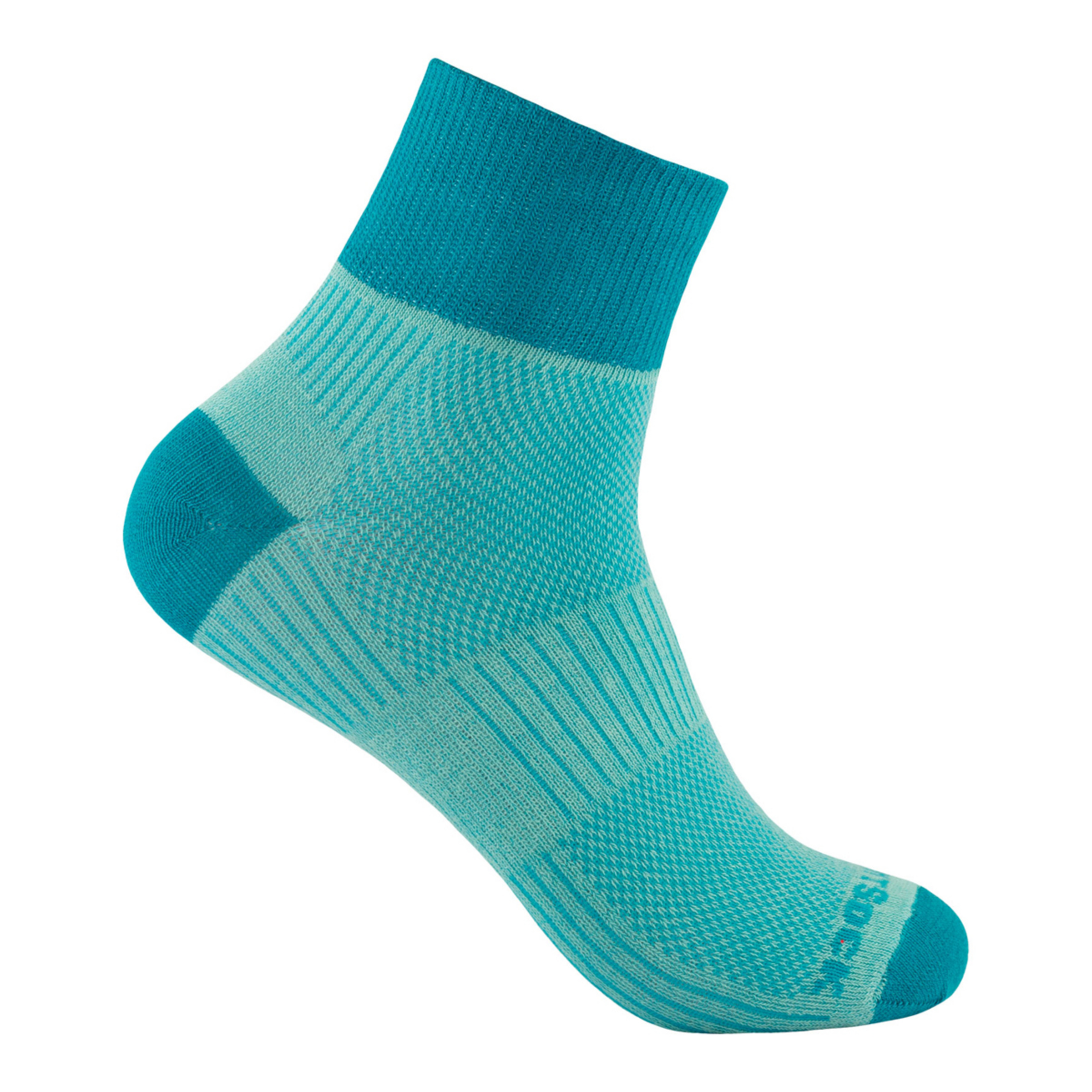 Wrightsock Coolmesh II Quarter Fahrradsocken tuerkis Größe 34 Trekking