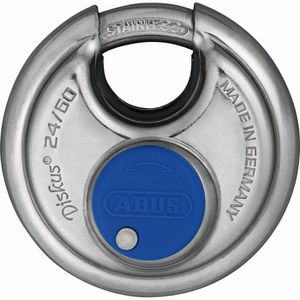 Abus Vorhängeschloss Diskus 24IB/60, 60mm, mit 2 Schlüsseln, wetterfest