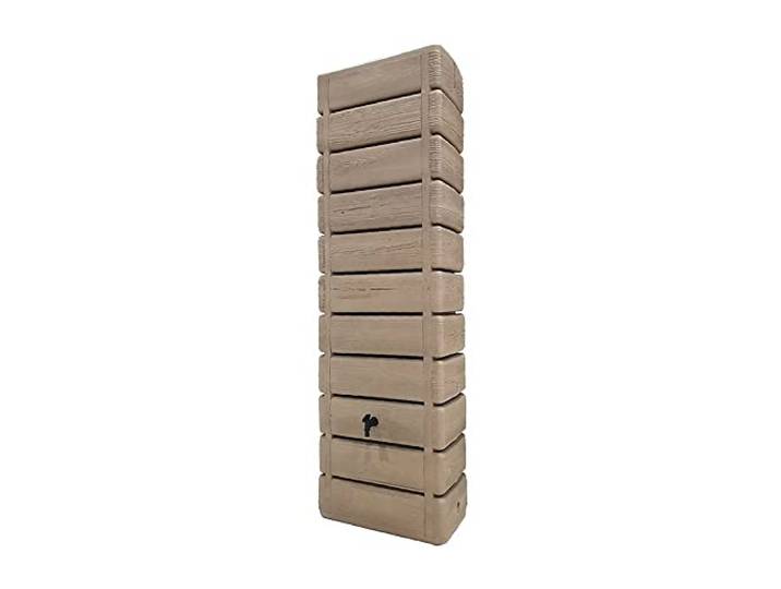 BELLIJARDIN 0219-1 Récupérateur à Eau Wood Bois Clair 300L + Kit raccord chéneau Inclus\, 185