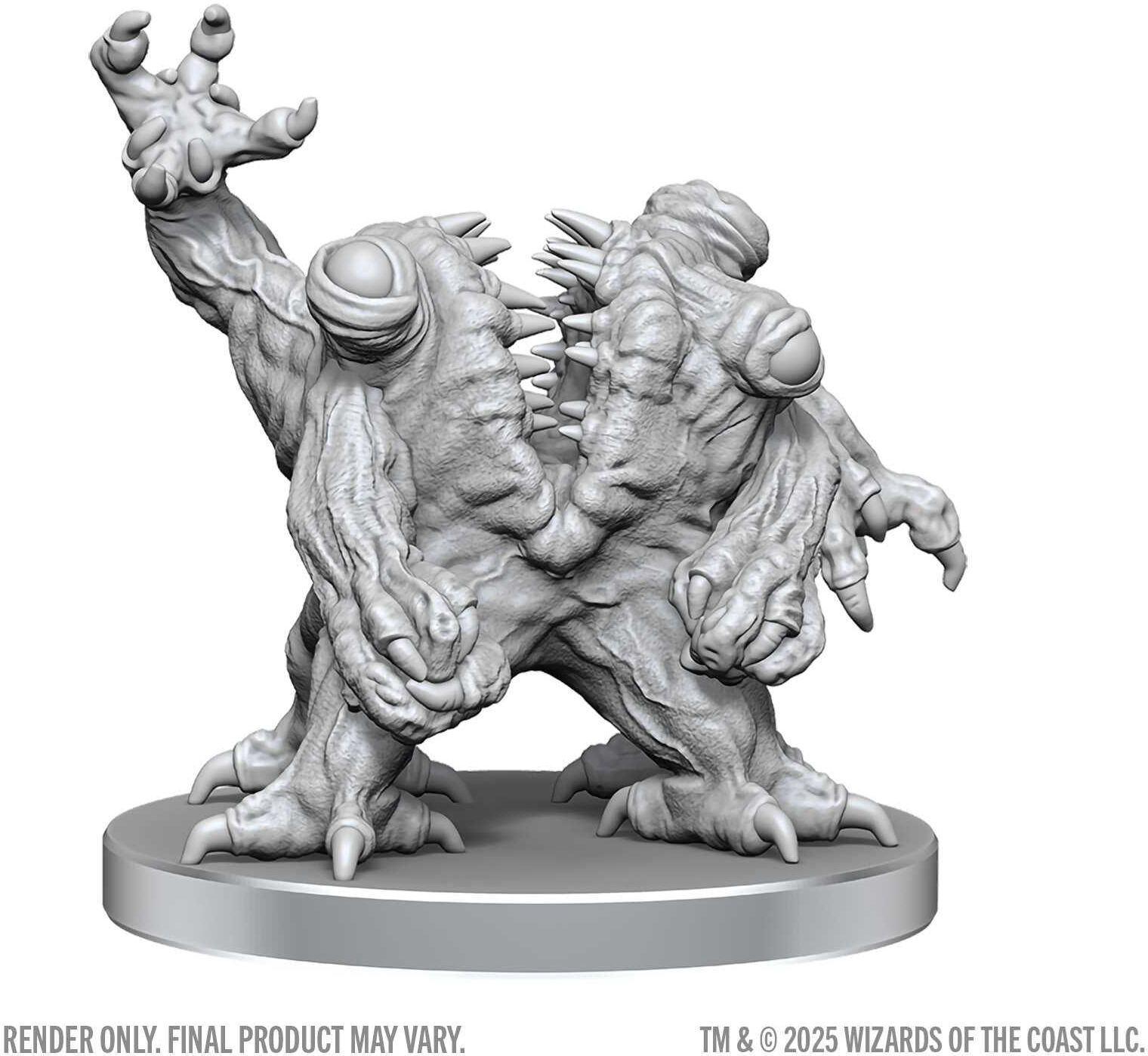 Wiz Kids LLC D&D; Nolzur's Marvelous Miniatures: Rutterkin & Maw Demon - Unpainted, Primed Miniatures for Dungeons & Dragons - Ages 14+